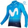 Radtrikot 2018 Movistar Team Winter Thermal Fleece N001